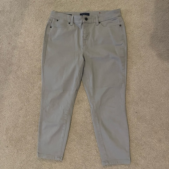 Talbots Gray Jegging Crop Pants - Picture 1 of 3